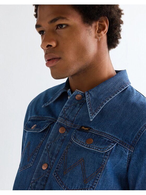Wrangler Wrangler Camicia WRANGE Blu Regular Fit