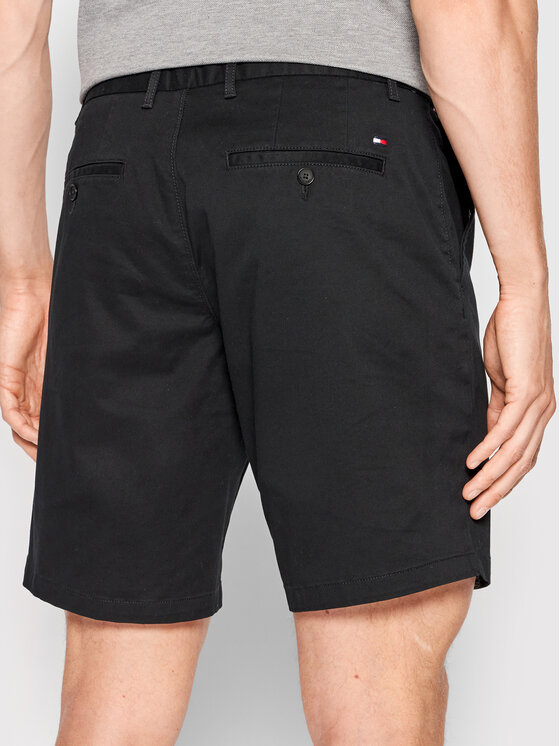 Tommy Hilfiger Tommy Hilfiger Szorty materiałowe Brooklyn MW0MW23563 Czarny Regular Fit