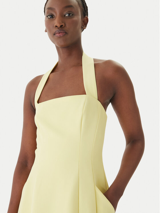 Bardot Bardot Koktejlové šaty Nevelle 59857DB1 Žltá Slim Fit