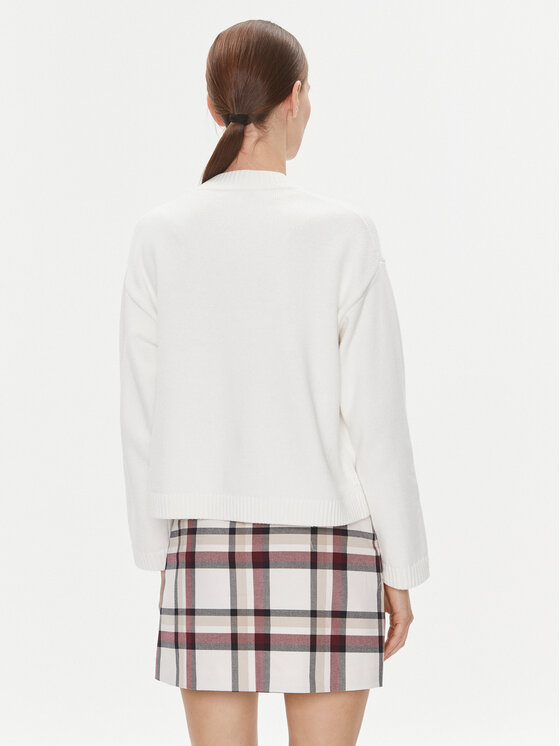 Tommy Hilfiger Tommy Hilfiger Kardigāns WW0WW39015 Écru Relaxed Fit