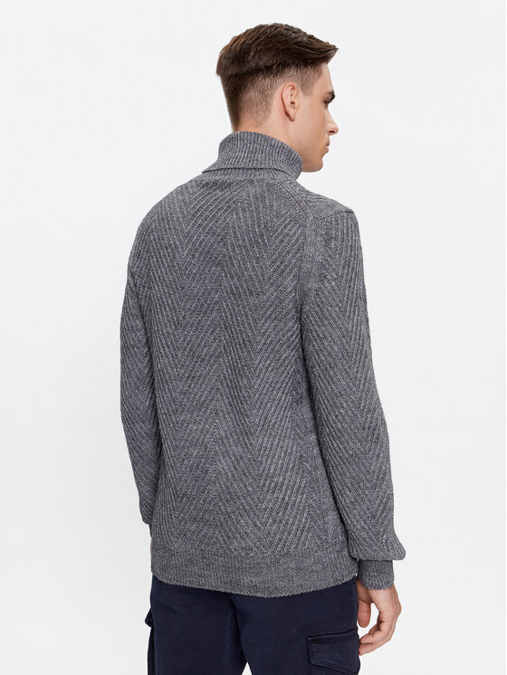 Aeronautica Militare Aeronautica Militare Dolčevita 232MA1455L509 Siva Regular Fit