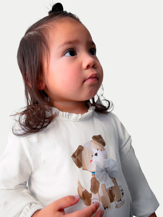 Mayoral Mayoral Bluse 2075 Écru Regular Fit