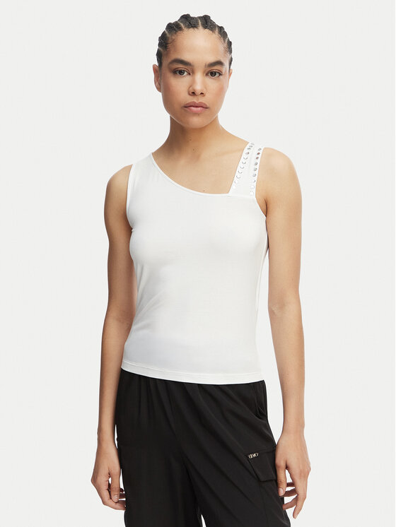 Liu Jo Beachwear Top VA6033 JS360 Alb Regular Fit