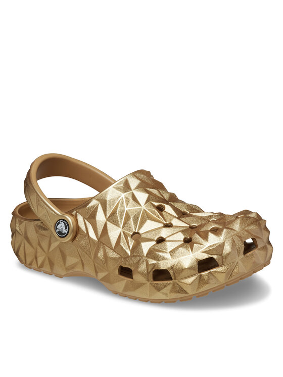 Crocs Crocs Natikači Cls Metallic Geometric Clog 210002 Zlata