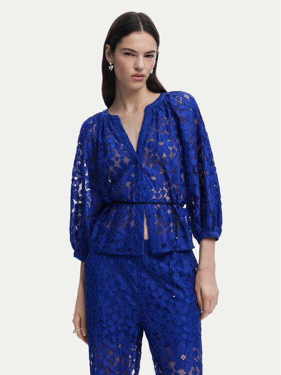 Desigual Desigual Palaidinė 25SWBW24 Mėlyna Regular Fit