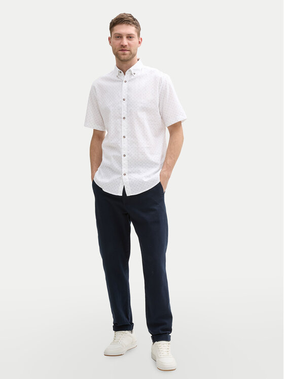 Tom Tailor Tom Tailor Koszula 1045099 Biały Regular Fit