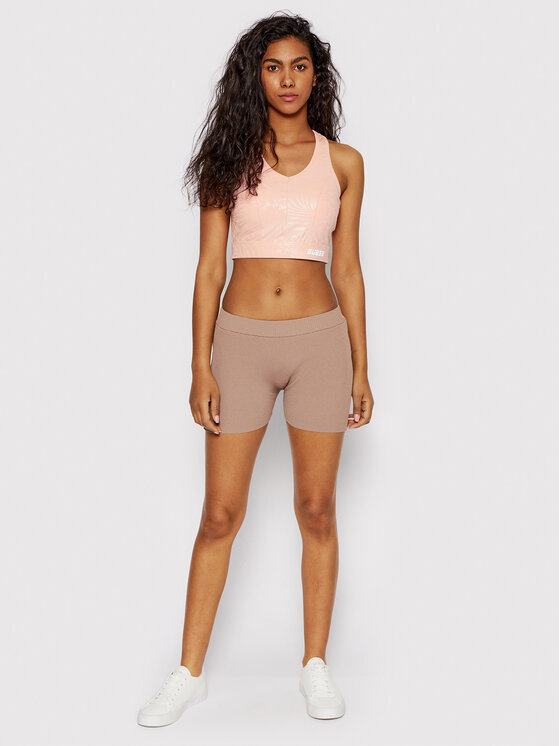 Guess Guess Šortky z materiálu W2GZ03 Z2Z80 Béžová Slim Fit