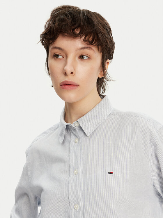 Tommy Jeans Tommy Jeans Košile DW0DW20292 Modrá Relaxed Fit