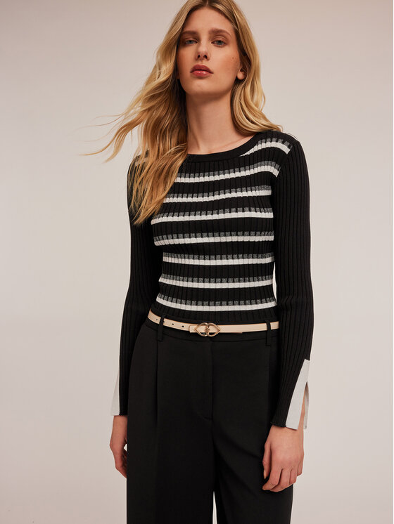 Motivi Motivi Cardigan M353W003496N0Z3 Nero Slim Fit