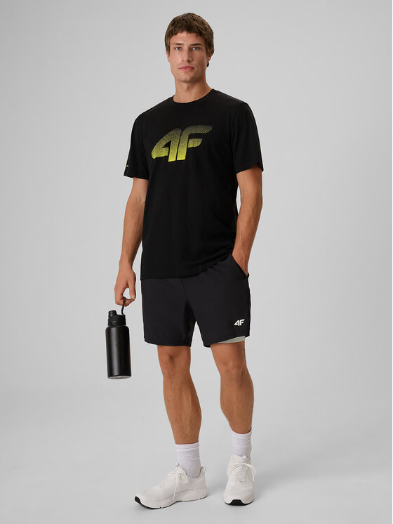 4F 4F T-Shirt COMMERCIAL Czarny Regular Fit
