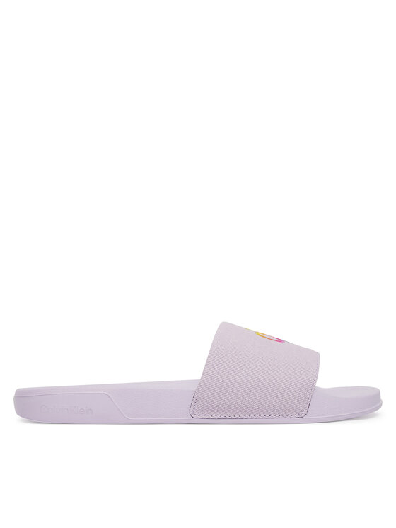 Calvin Klein Şlapi Essential Slide Pride Cv Wn HW0HW03297 Mov deschis