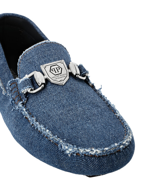 PHILIPP PLEIN PHILIPP PLEIN Mokasyny 25617 Błękitny