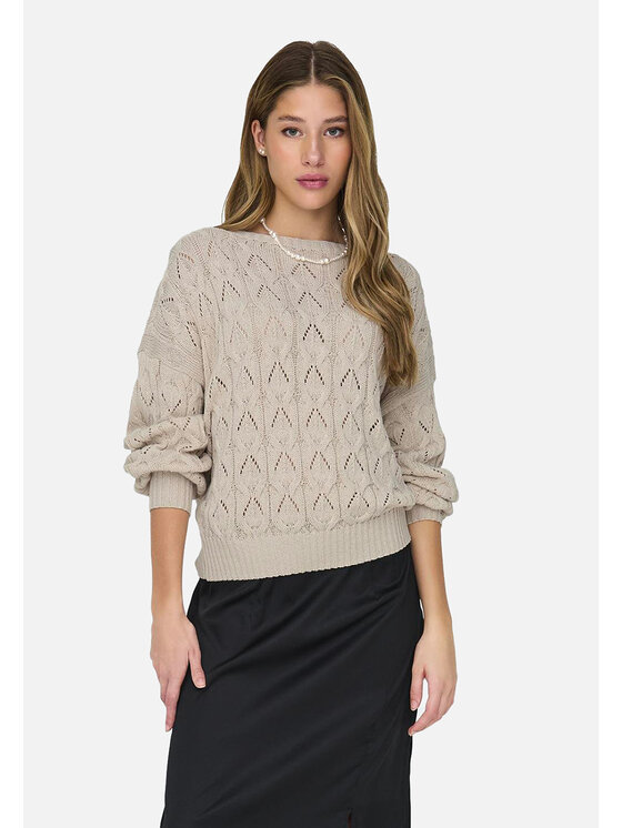 ONLY ONLY Maglione 15222853-PUM Bianco Regular Fit