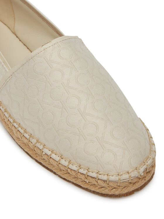Calvin Klein Calvin Klein Espadrile Flat Espadrille - Jacq HW0HW02467 Écru