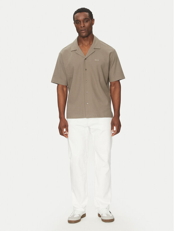 BOSS BOSS Cămașă 50536745 Bej Relaxed Fit