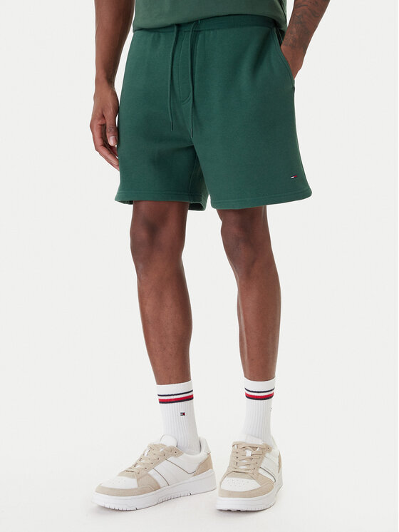 Tommy Jeans Tommy Jeans Шорти от плат DM0DM21931 Зелен Regular Fit