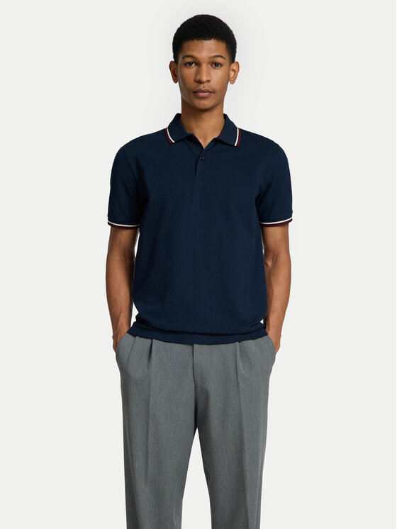 Selected Homme Polokošeľa 16095852 Tmavomodrá Slim Fit