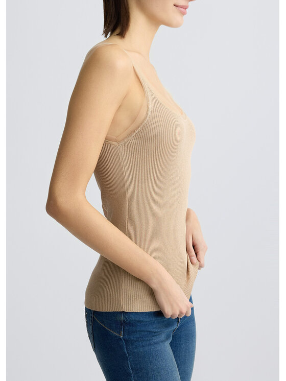 Liu Jo Liu Jo Maglione WA5125MAG8760920 Beige Regular Fit