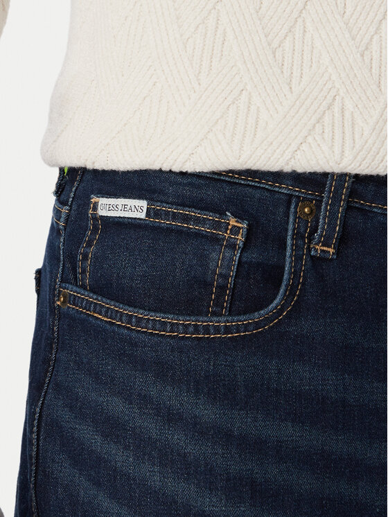 Guess Jeans Guess Jeans Džinsai M6BAB3 D2294 Tamsiai mėlyna Relaxed Fit