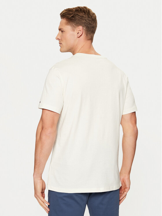 Tommy Hilfiger Tommy Hilfiger T-Shirt UM0UM03344 Εκρού Regular Fit