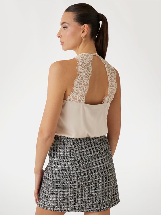 Guess Guess Top 171121 Beżowy Classic Fit