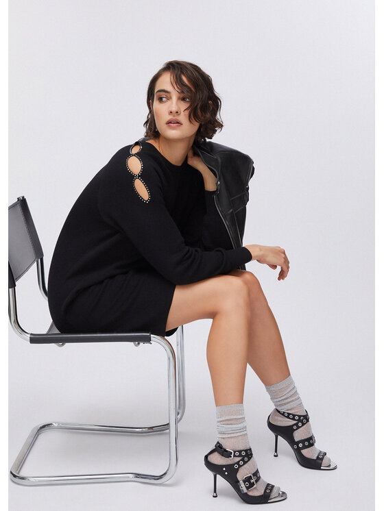 Liu Jo Liu Jo Vestito da giorno TA6186MS59L22222 Nero Regular Fit