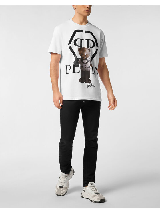 PHILIPP PLEIN PHILIPP PLEIN T-shirt 27069 Bianco Regular Fit