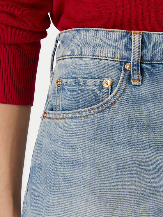 Tommy Hilfiger Tommy Hilfiger Дънкова пола WW0WW50007 Син Regular Fit