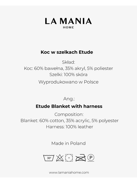 La Mania La Mania Koc Etude Beżowy