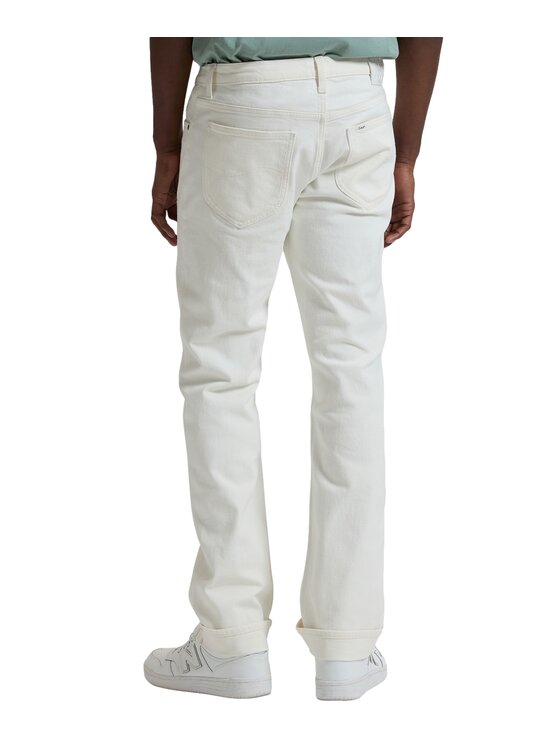 Lee Lee Jeansy West Biały Straight Fit