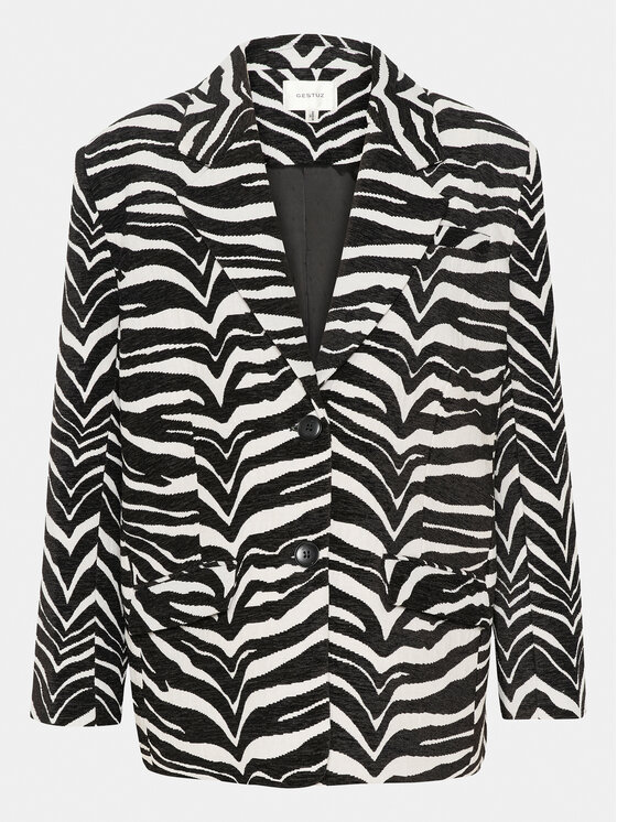 Gestuz Gestuz Marynarka Zibrilla 10908684 Czarny Relaxed Fit