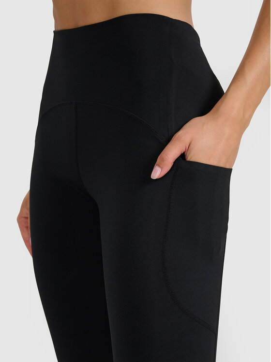 4F 4F Legginsy TRAINING Czarny Slim Fit