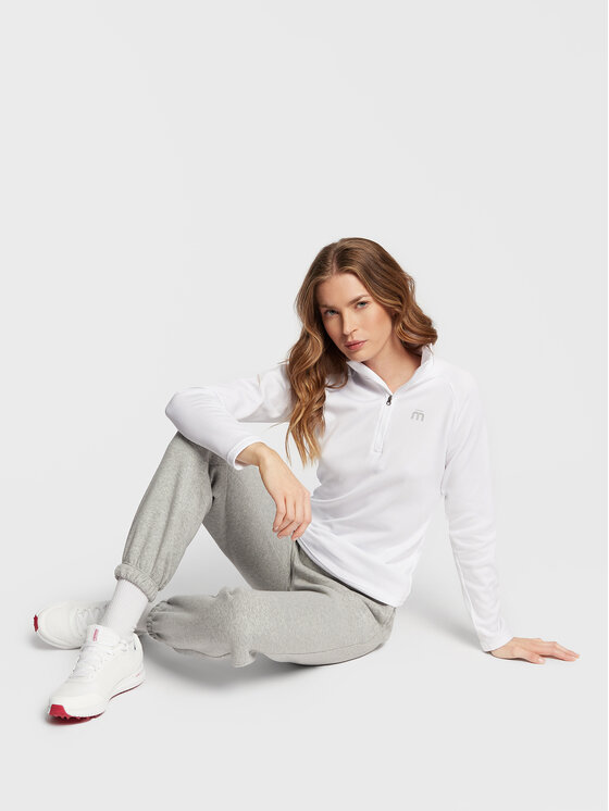 Mico Funkční mikina MA00665 Bílá Slim Fit | Modivo.cz