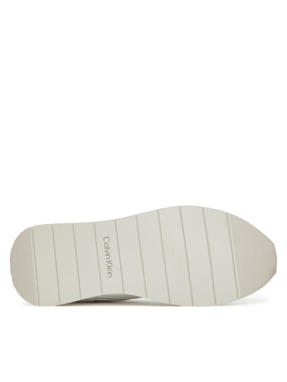 Calvin Klein Calvin Klein Sneakersy Low Prof Runn Laceup Tape HM0HM01897 Biały