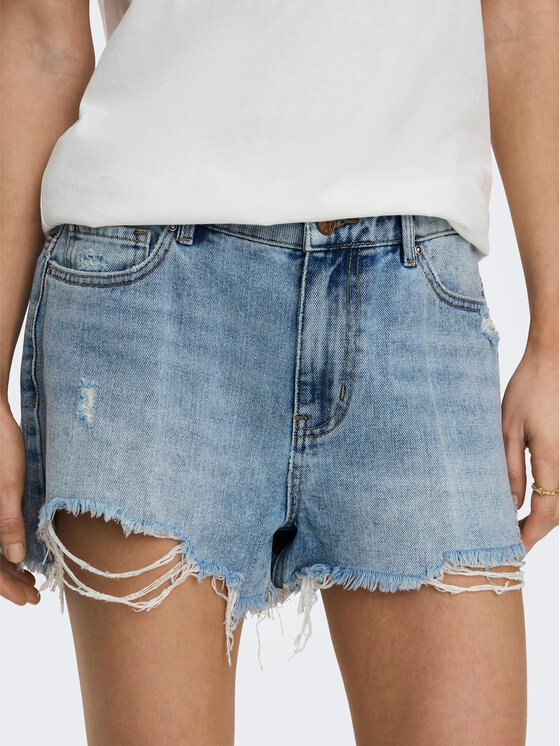 ONLY ONLY Pantaloni scurți de blugi Pacy 15256232 Albastru Regular Fit