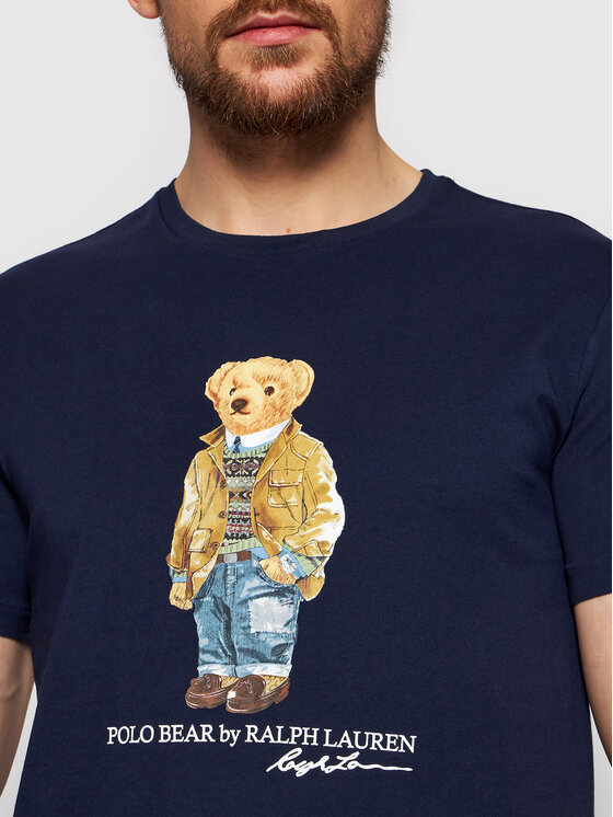 Polo Ralph Lauren Polo Ralph Lauren T-Shirt Ssl 710835761001 Tmavomodrá Slim Fit