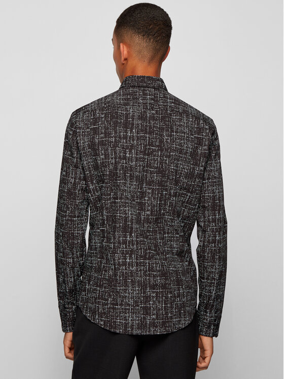 Camicia Ronni 50445782 Nero Slim Fit