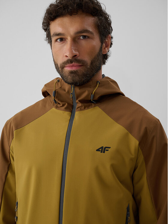 4F 4F Kurtka przejściowa URBAN COMMUTER Brązowy jasny Regular Fit