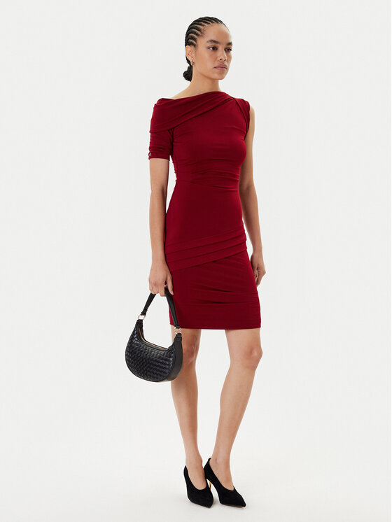 Guess Guess Coctailkleid W5BK71 KCVG2 Dunkelrot Slim Fit