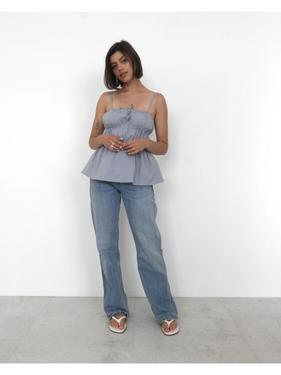 Le Songe Le Songe Top KALA Niebieski Regular Fit