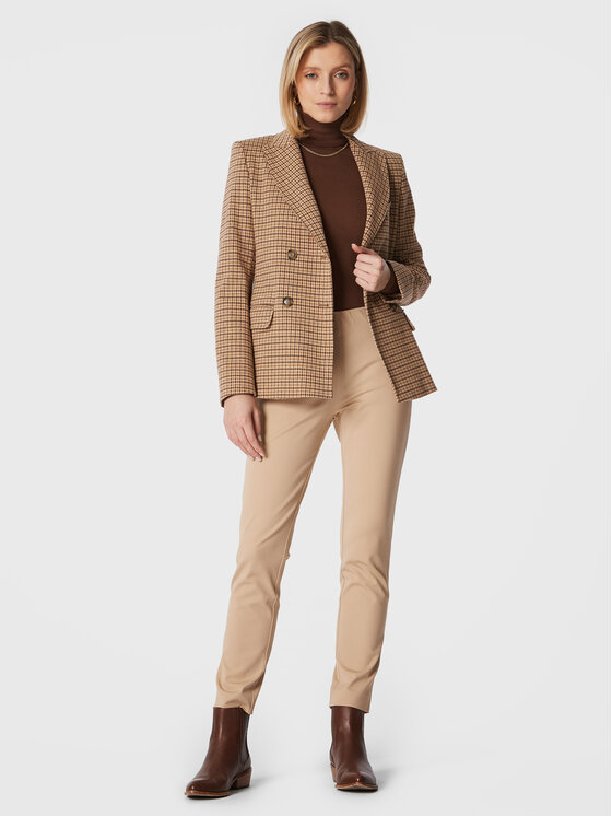 LAUREN RALPH LAUREN Lauren Ralph Lauren Hlače iz tkanine 200631310018 Bež Slim Fit