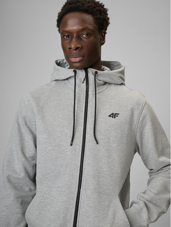 4F 4F Felpa 4FRMM00TSWSM3058-27M Grigio Regular Fit