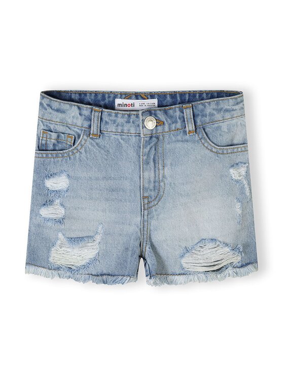 minoti minoti Szorty jeansowe 30SHORT151 Czarny Regular Fit
