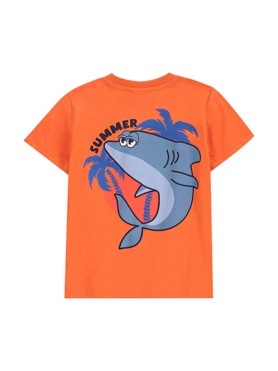 Coccodrillo Coccodrillo Tricou WC5143202HBK Portocaliu Regular Fit