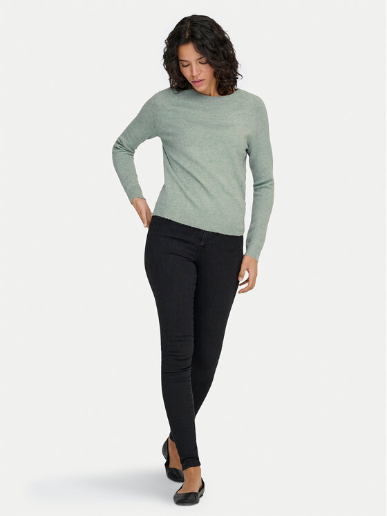 ONLY ONLY Svetr Rica 15204279 Zelená Regular Fit