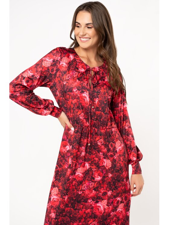 QUIOSQUE QUIOSQUE Každodenné šaty ECCO DRESS Ružová Regular Fit
