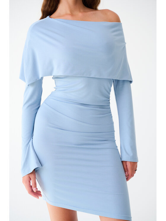 Leimann Leimann Sukienka codzienna Maria Błękitny Feminine Fit