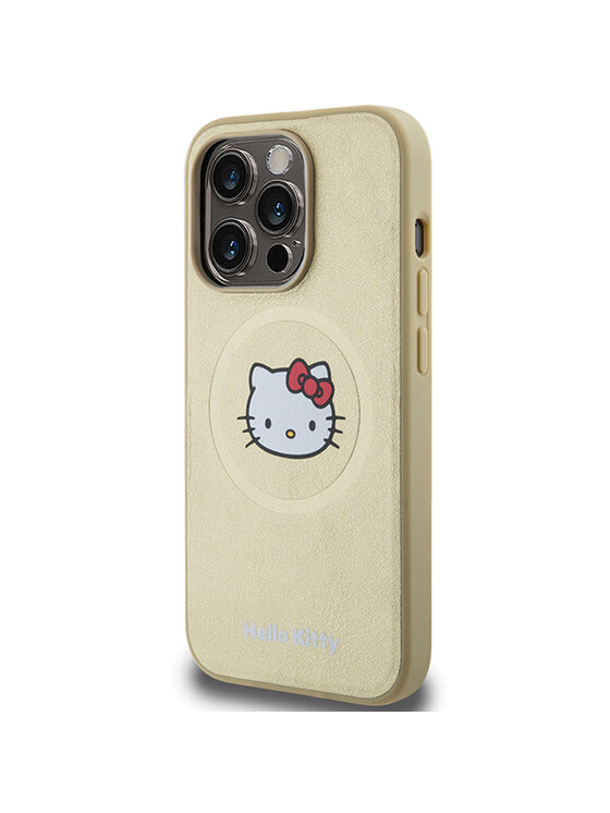 Hello Kitty Hello Kitty Etui na telefon iPhone 13 Pro Max Złoty