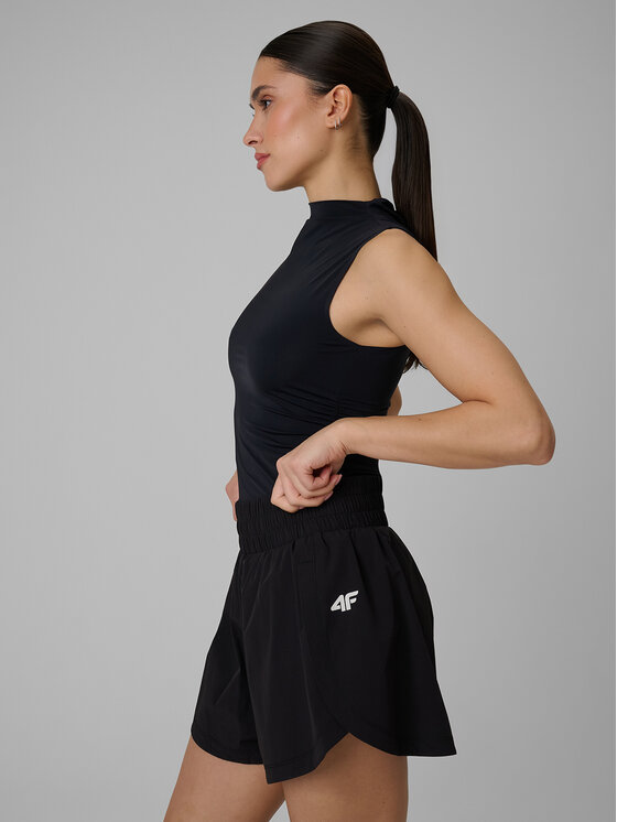 4F 4F Koszulka techniczna ATHLETIC ALLURE Czarny Slim Fit