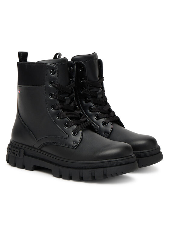 Tommy Hilfiger Tommy Hilfiger Schnürstiefeletten Lace-Up Bootie T3A5-34046-1695 D Schwarz